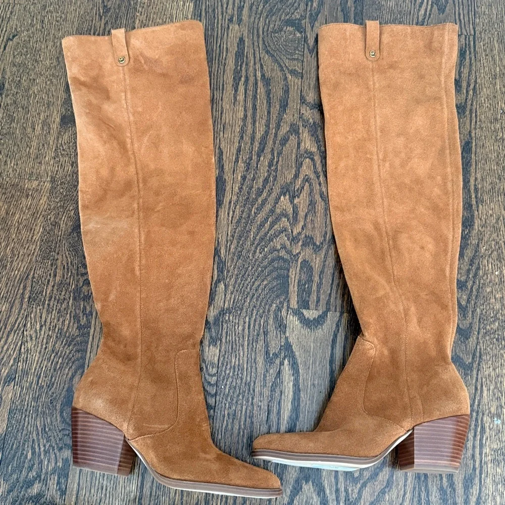 Michael Kors Harlow Over The Knee Boots Womens 7.5 Suede